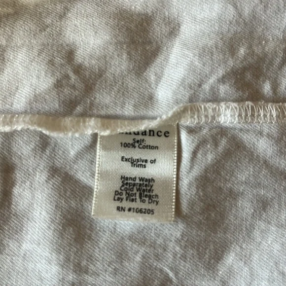 Sundance White Blouse with Lace Accents Amelie Daylight Rust Oversized Blouse - Picture 8 of 10